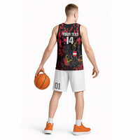 Custom Austria Football Basketball Jersey 2026 Das Team Black Eagle - Wonder Print Shop