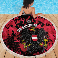 Austria Football Beach Blanket 2026 Das Team Black Eagle - Wonder Print Shop