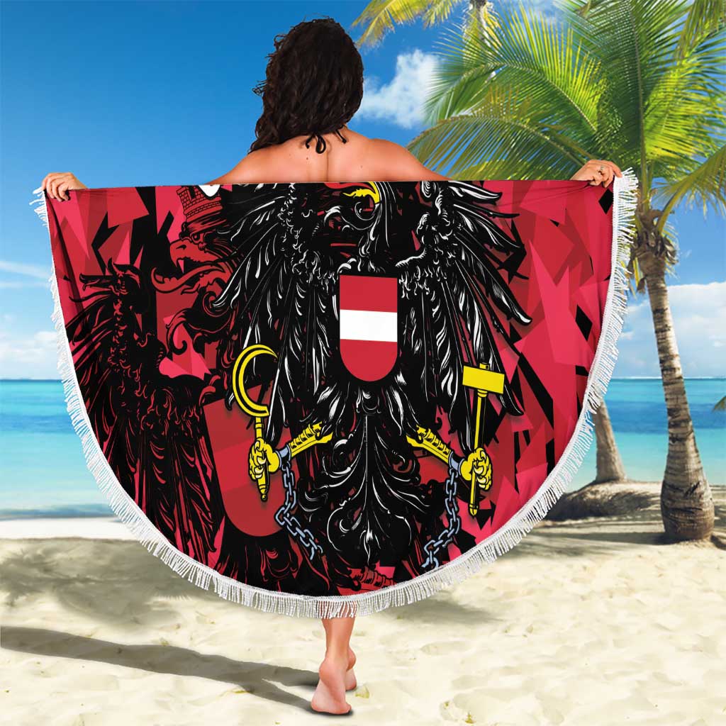 Austria Football Beach Blanket 2026 Das Team Black Eagle - Wonder Print Shop