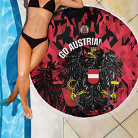Austria Football Beach Blanket 2026 Das Team Black Eagle - Wonder Print Shop