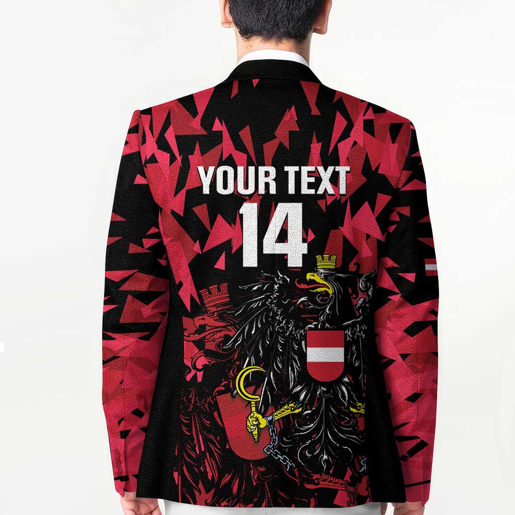 Custom Austria Football Blazer 2026 Das Team Black Eagle - Wonder Print Shop