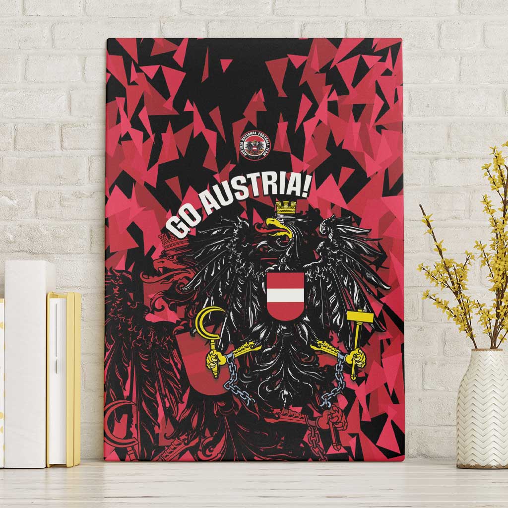 Austria Football Canvas Wall Art 2026 Das Team Black Eagle - Wonder Print Shop