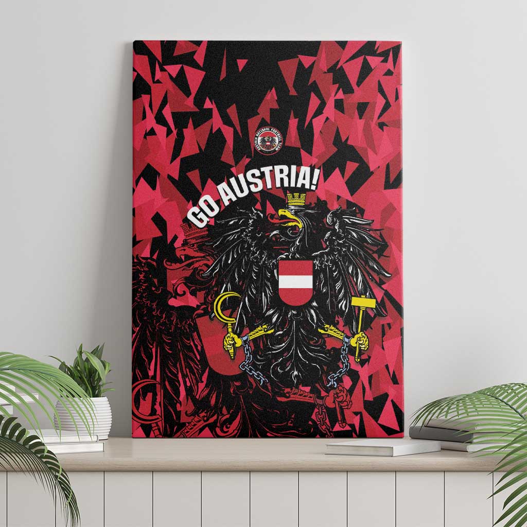 Austria Football Canvas Wall Art 2026 Das Team Black Eagle - Wonder Print Shop
