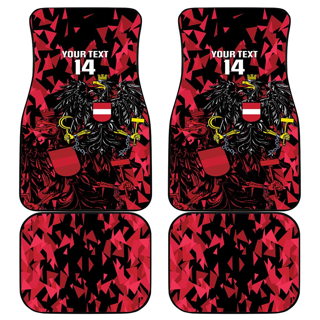 Custom Austria Football Car Mats 2026 Das Team Black Eagle - Wonder Print Shop