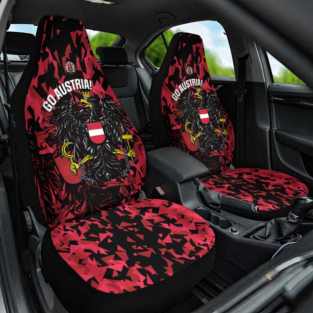Austria Football Car Seat Cover 2026 Das Team Black Eagle - Wonder Print Shop