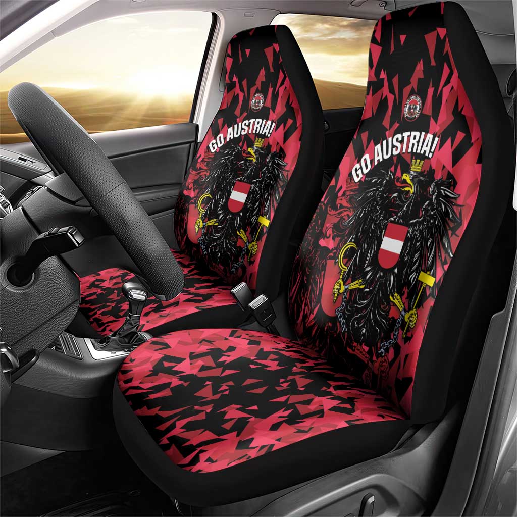 Austria Football Car Seat Cover 2026 Das Team Black Eagle - Wonder Print Shop