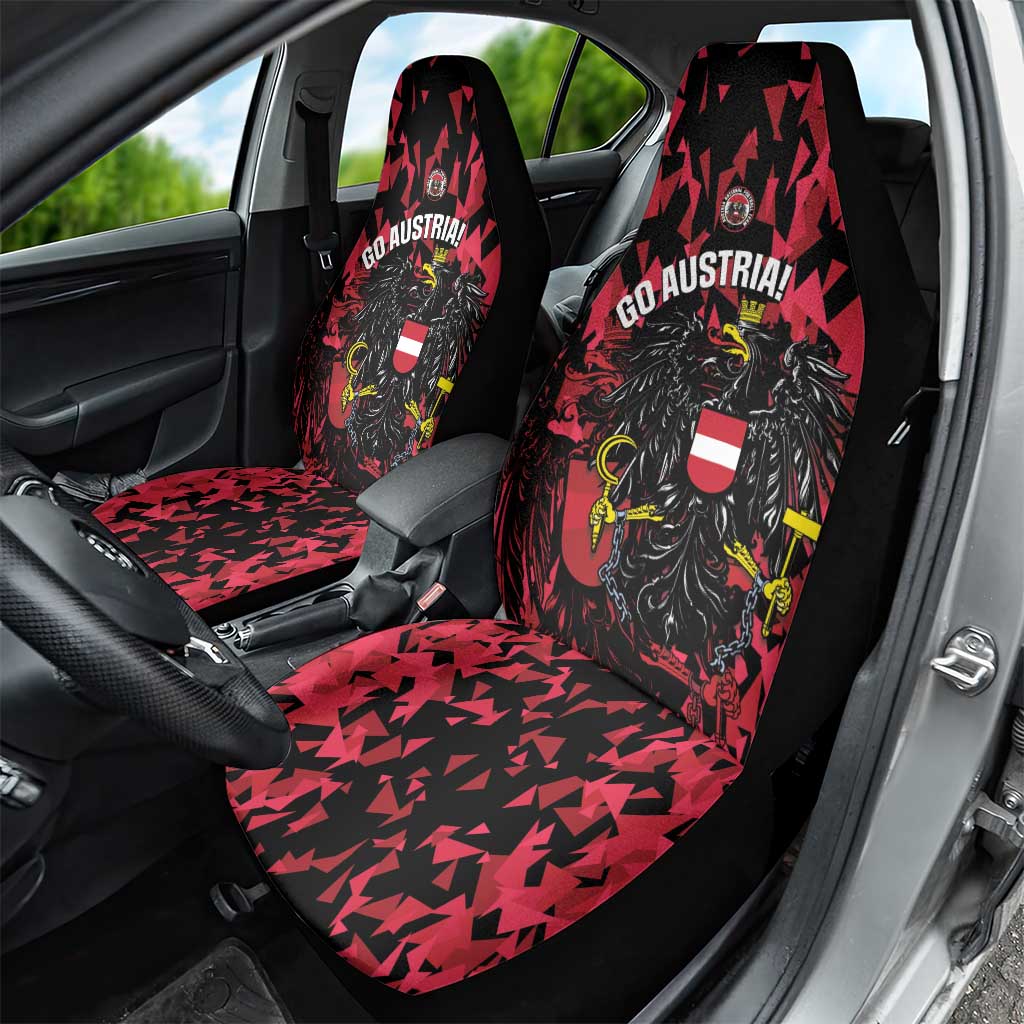 Austria Football Car Seat Cover 2026 Das Team Black Eagle - Wonder Print Shop
