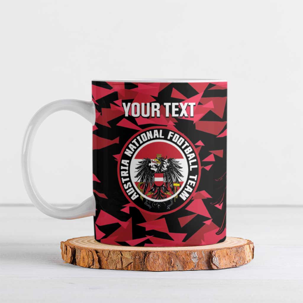 Custom Austria Football Ceramic Mug 2026 Das Team Black Eagle - Wonder Print Shop