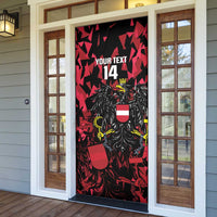 Custom Austria Football Door Cover 2026 Das Team Black Eagle - Wonder Print Shop