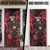 Custom Austria Football Door Cover 2026 Das Team Black Eagle - Wonder Print Shop