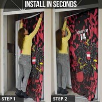 Custom Austria Football Door Cover 2026 Das Team Black Eagle - Wonder Print Shop
