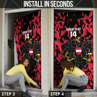 Custom Austria Football Door Cover 2026 Das Team Black Eagle - Wonder Print Shop