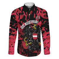 Custom Austria Football Family Matching Puletasi and Hawaiian Shirt 2026 Das Team Black Eagle - Wonder Print Shop