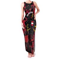 Custom Austria Football Family Matching Tank Maxi Dress and Hawaiian Shirt 2026 Das Team Black Eagle - Wonder Print Shop