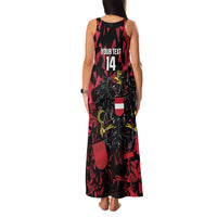 Custom Austria Football Family Matching Tank Maxi Dress and Hawaiian Shirt 2026 Das Team Black Eagle - Wonder Print Shop