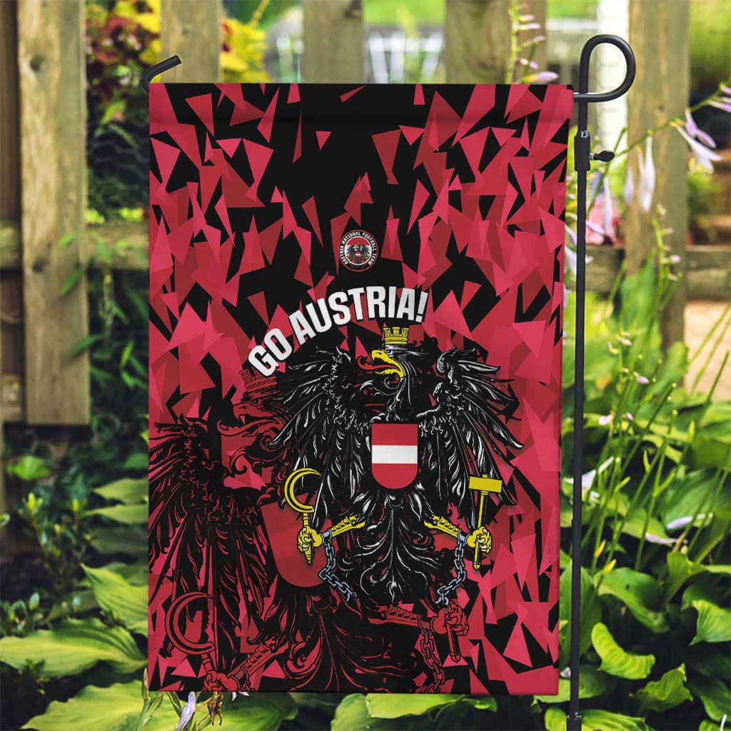 Austria Football Garden Flag 2026 Das Team Black Eagle - Wonder Print Shop