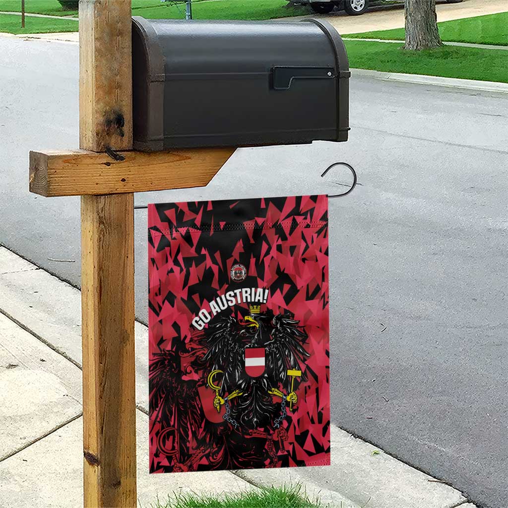 Austria Football Garden Flag 2026 Das Team Black Eagle - Wonder Print Shop