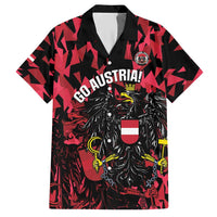 Custom Austria Football Hawaiian Shirt 2026 Das Team Black Eagle - Wonder Print Shop
