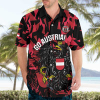 Custom Austria Football Hawaiian Shirt 2026 Das Team Black Eagle - Wonder Print Shop