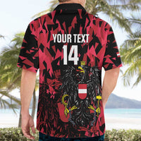 Custom Austria Football Hawaiian Shirt 2026 Das Team Black Eagle - Wonder Print Shop