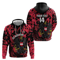 Custom Austria Football Hoodie 2026 Das Team Black Eagle - Wonder Print Shop