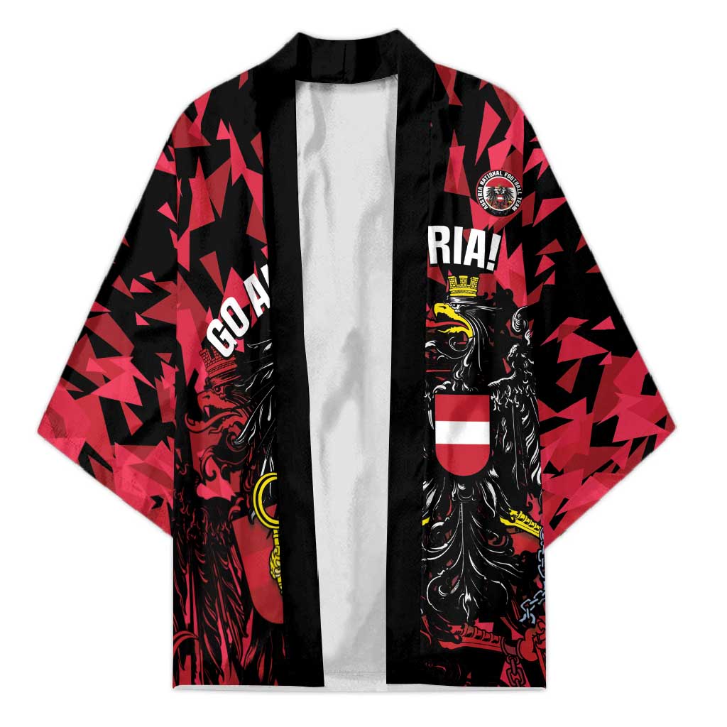 Custom Austria Football Kimono 2026 Das Team Black Eagle - Wonder Print Shop