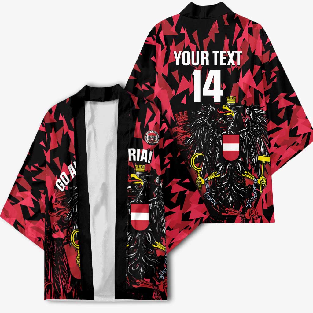 Custom Austria Football Kimono 2026 Das Team Black Eagle - Wonder Print Shop