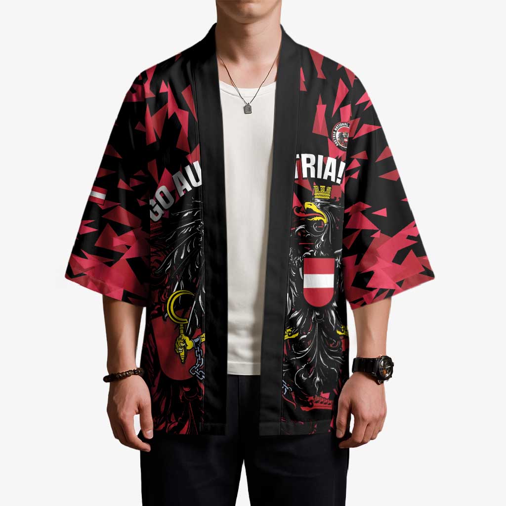 Custom Austria Football Kimono 2026 Das Team Black Eagle - Wonder Print Shop