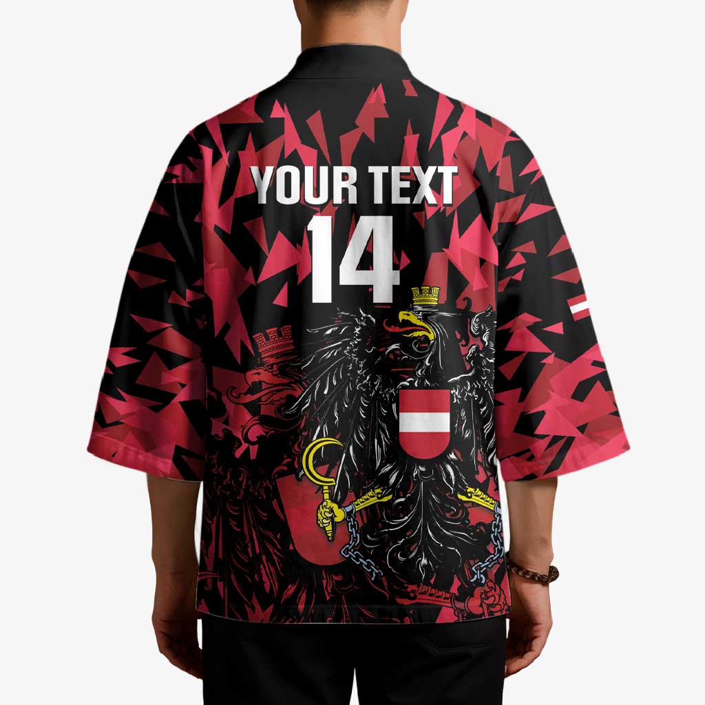 Custom Austria Football Kimono 2026 Das Team Black Eagle - Wonder Print Shop