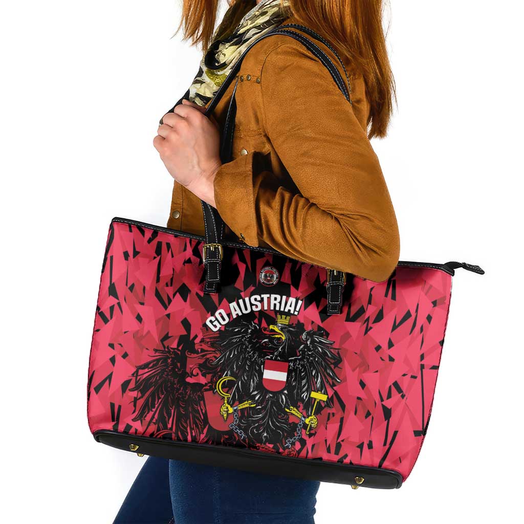 Austria Football Leather Tote Bag 2026 Das Team Black Eagle - Wonder Print Shop