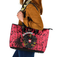 Austria Football Leather Tote Bag 2026 Das Team Black Eagle - Wonder Print Shop
