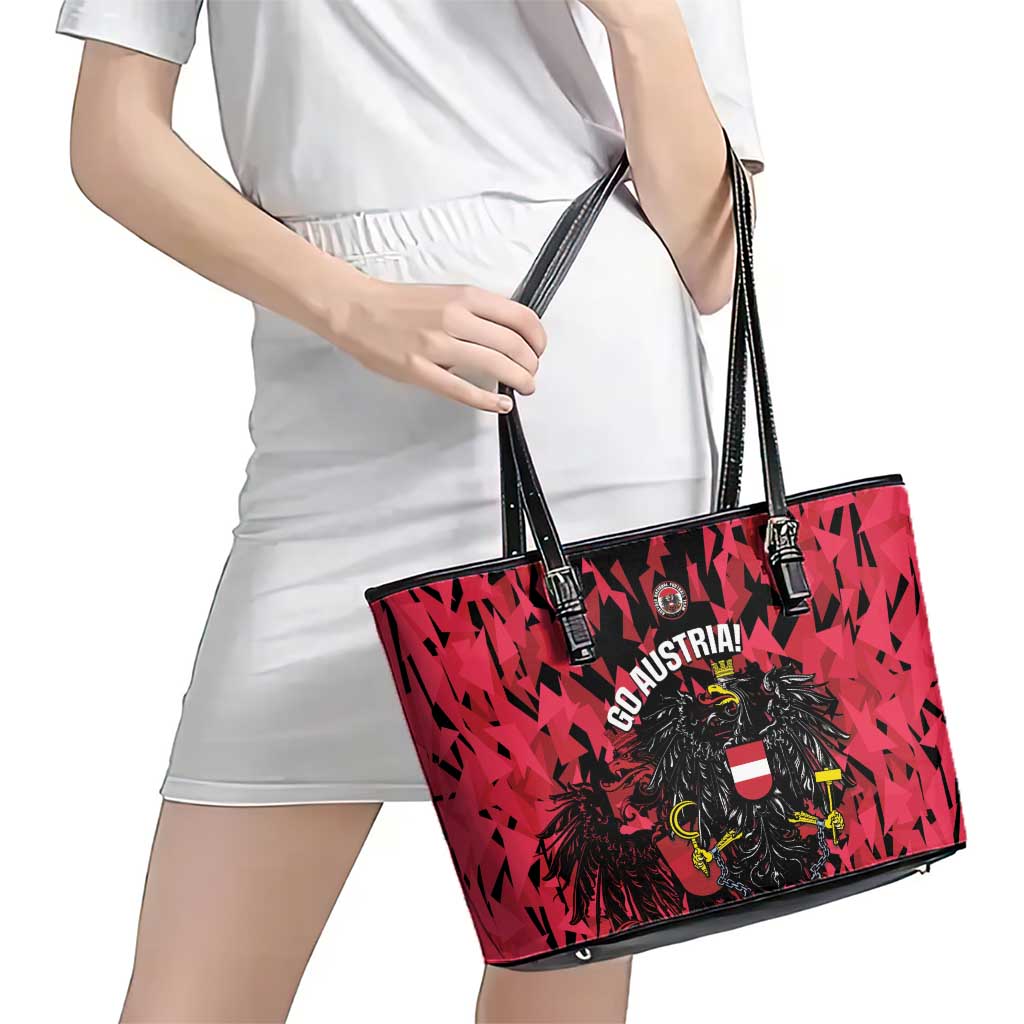 Austria Football Leather Tote Bag 2026 Das Team Black Eagle - Wonder Print Shop