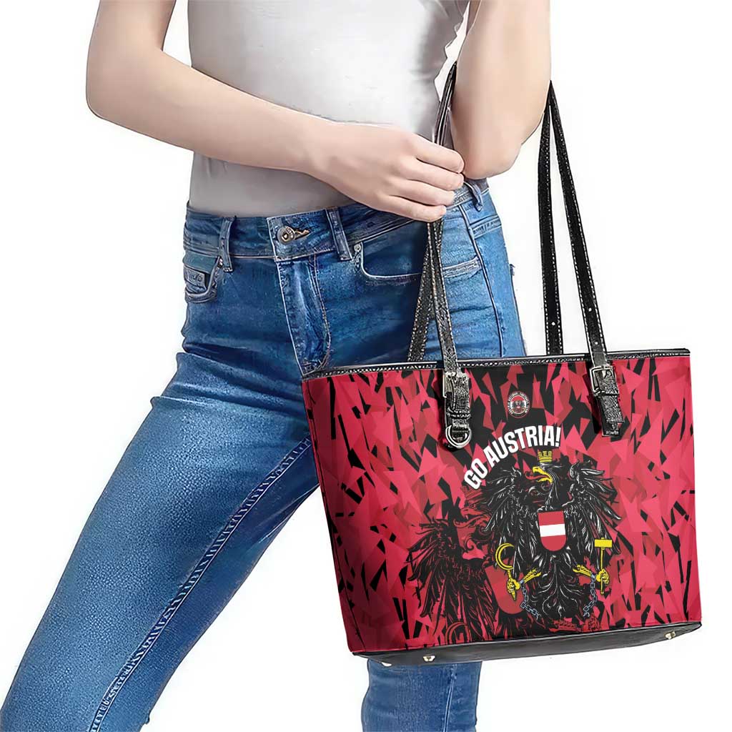 Austria Football Leather Tote Bag 2026 Das Team Black Eagle - Wonder Print Shop