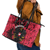Austria Football Leather Tote Bag 2026 Das Team Black Eagle - Wonder Print Shop