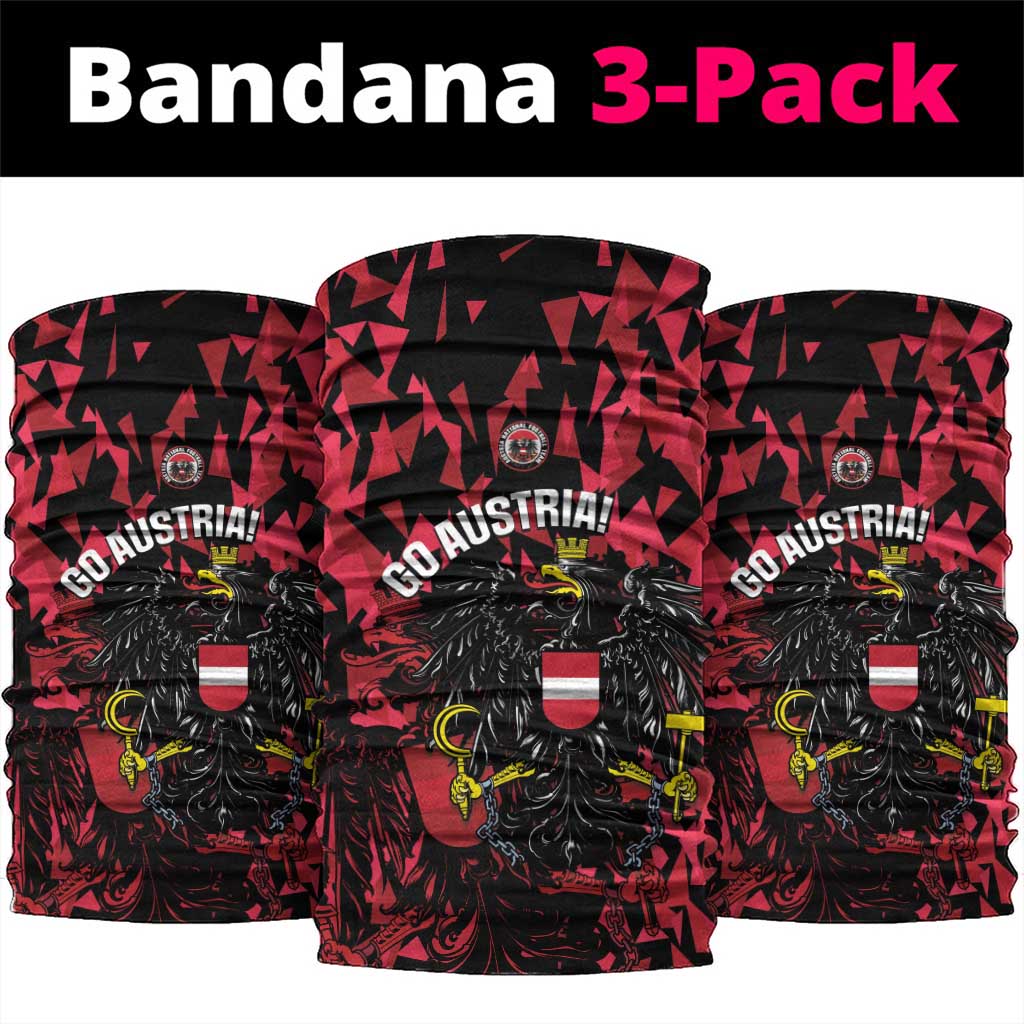 Austria Football Neck Gaiter 2026 Das Team Black Eagle - Wonder Print Shop