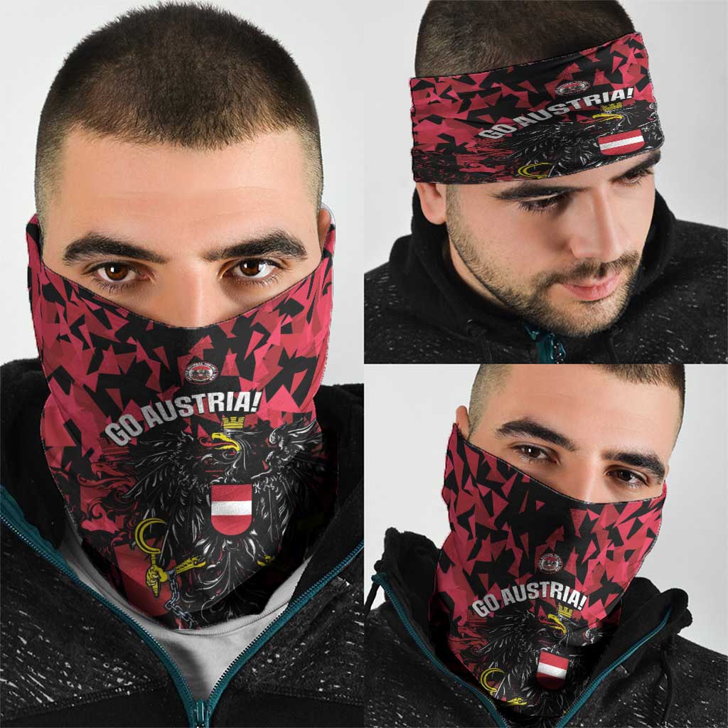 Austria Football Neck Gaiter 2026 Das Team Black Eagle - Wonder Print Shop