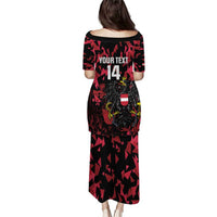 Custom Austria Football Puletasi 2026 Das Team Black Eagle - Wonder Print Shop