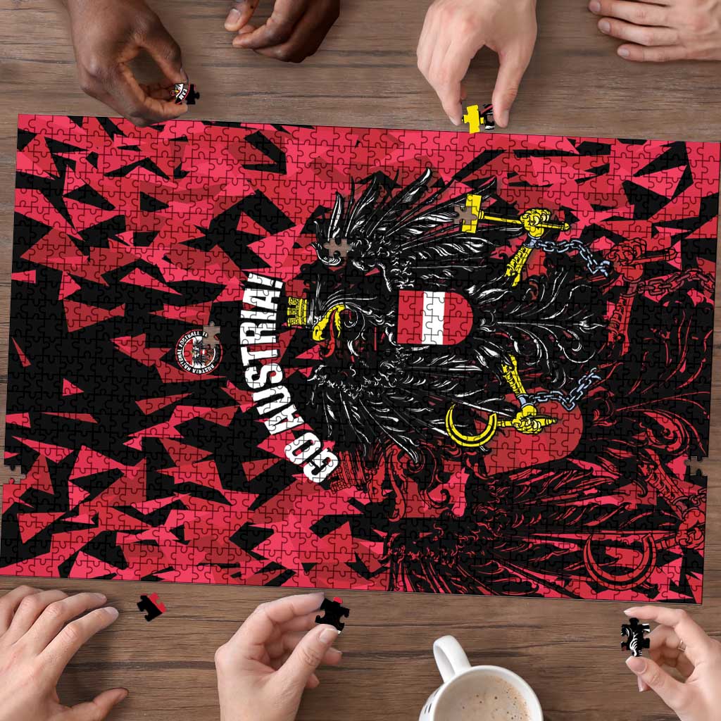 Austria Football Puzzle 2026 Das Team Black Eagle - Wonder Print Shop