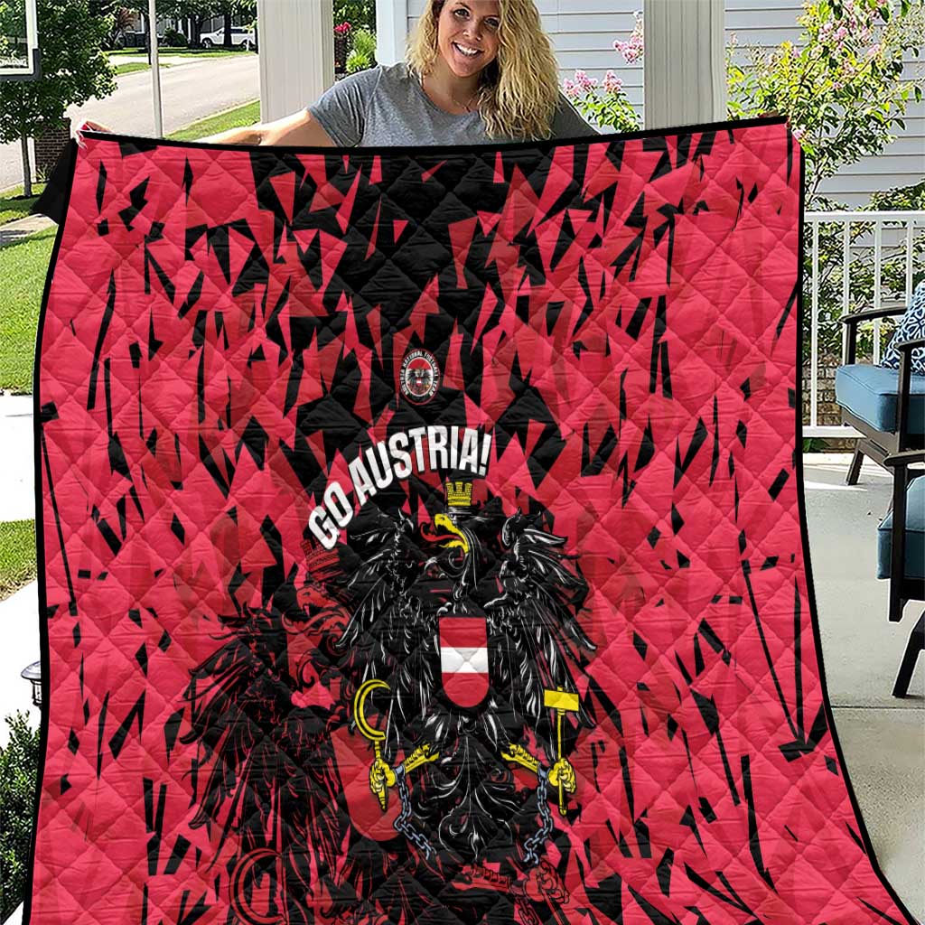 Austria Football Quilt 2026 Das Team Black Eagle - Wonder Print Shop