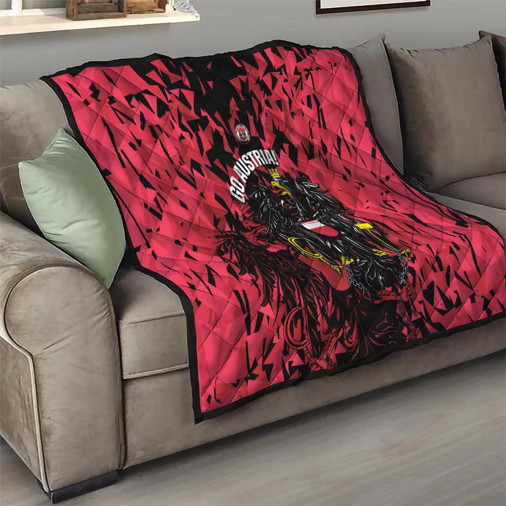 Austria Football Quilt 2026 Das Team Black Eagle - Wonder Print Shop