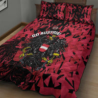 Austria Football Quilt Bed Set 2026 Das Team Black Eagle - Wonder Print Shop