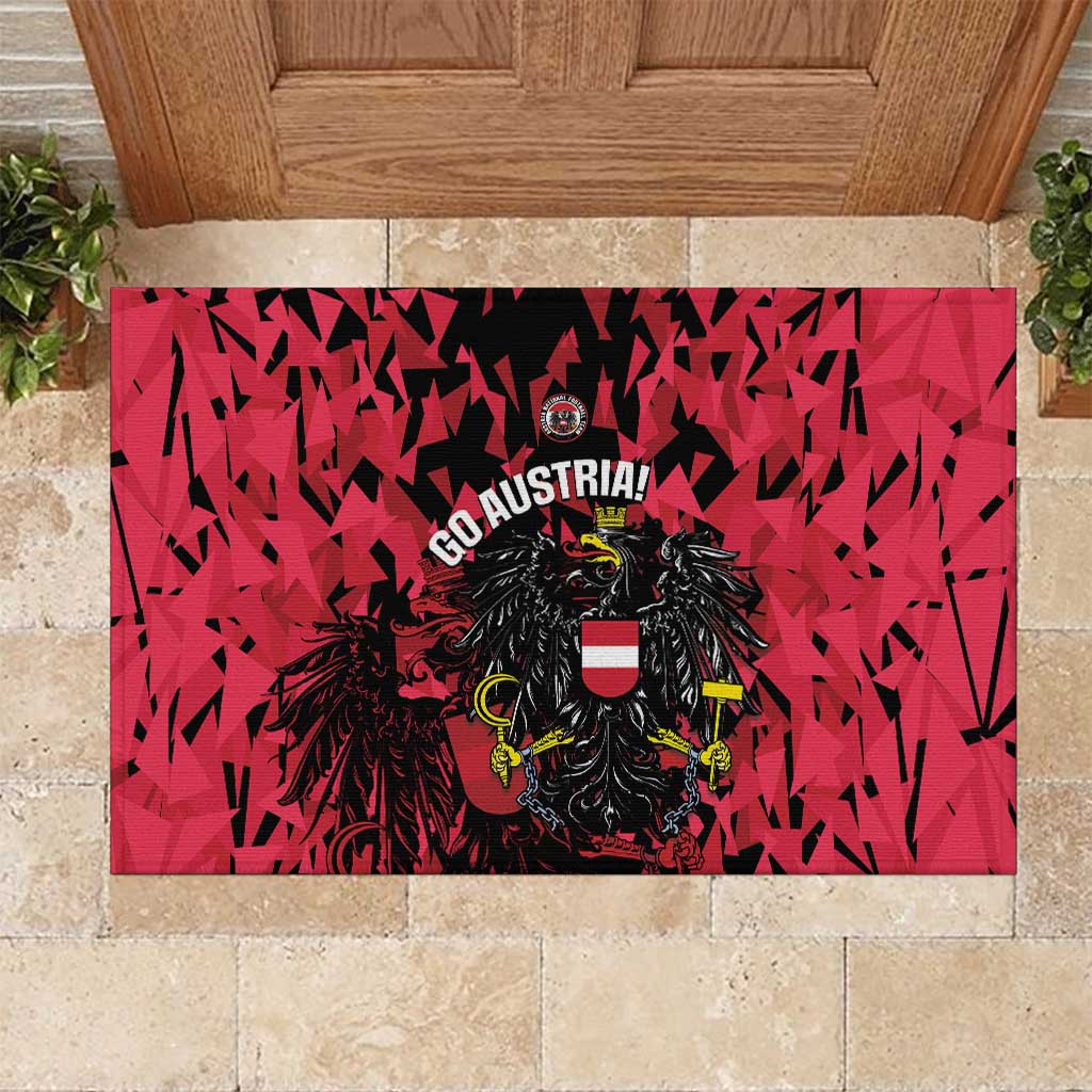 Austria Football Rubber Doormat 2026 Das Team Black Eagle - Wonder Print Shop