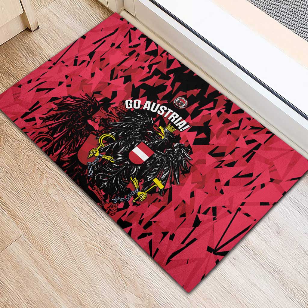 Austria Football Rubber Doormat 2026 Das Team Black Eagle - Wonder Print Shop