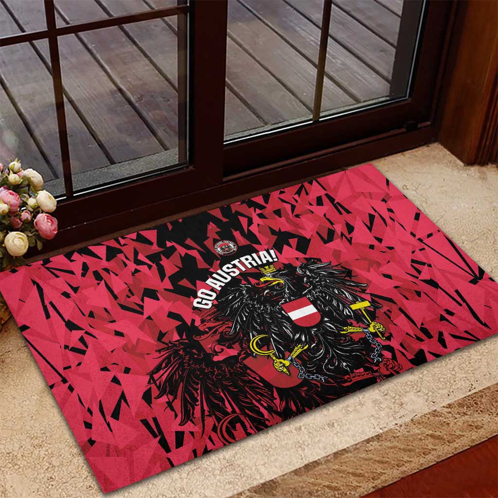 Austria Football Rubber Doormat 2026 Das Team Black Eagle - Wonder Print Shop