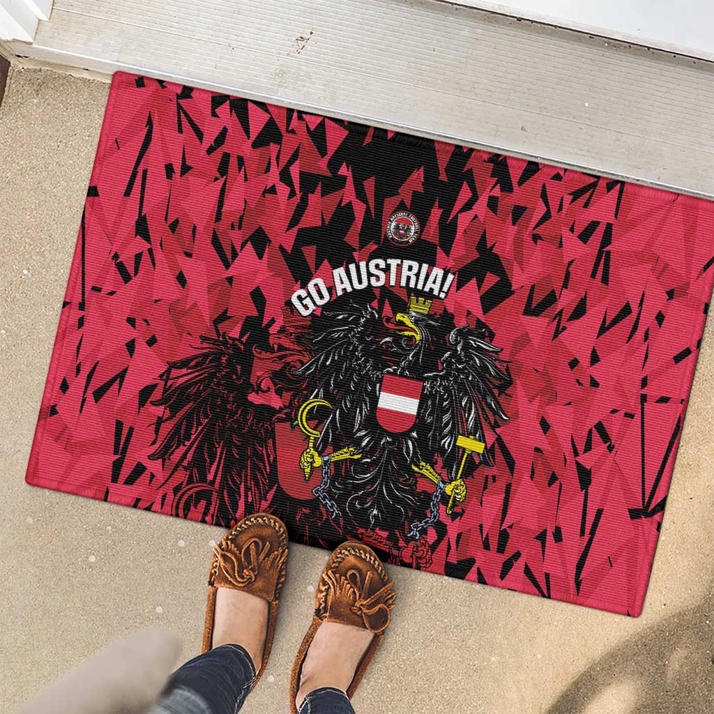 Austria Football Rubber Doormat 2026 Das Team Black Eagle - Wonder Print Shop