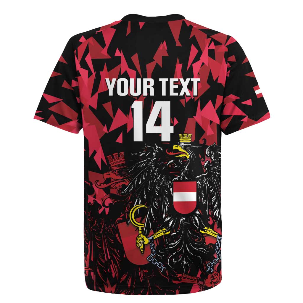 Custom Austria Football Rugby Jersey 2026 Das Team Black Eagle - Wonder Print Shop
