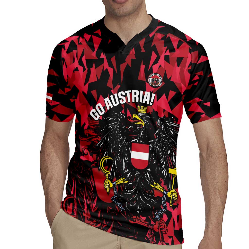 Custom Austria Football Rugby Jersey 2026 Das Team Black Eagle - Wonder Print Shop