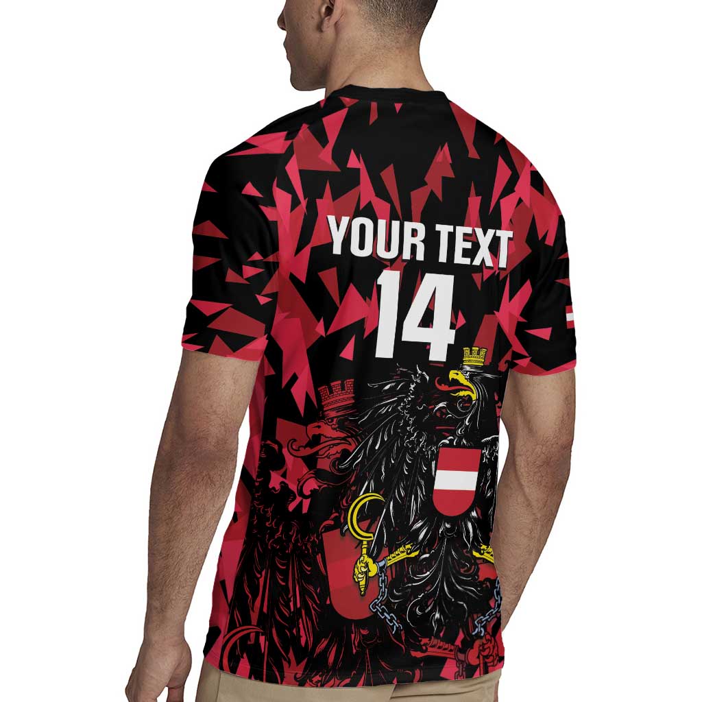 Custom Austria Football Rugby Jersey 2026 Das Team Black Eagle - Wonder Print Shop