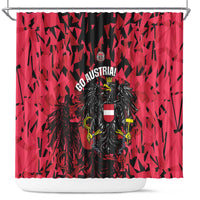 Austria Football Shower Curtain 2026 Das Team Black Eagle - Wonder Print Shop