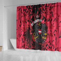 Austria Football Shower Curtain 2026 Das Team Black Eagle - Wonder Print Shop